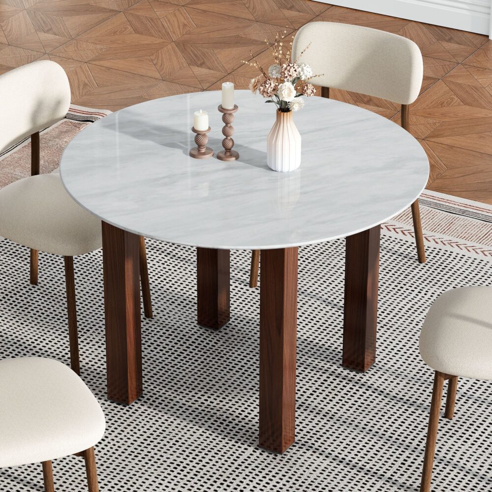 Willowmarble Round Dining Table