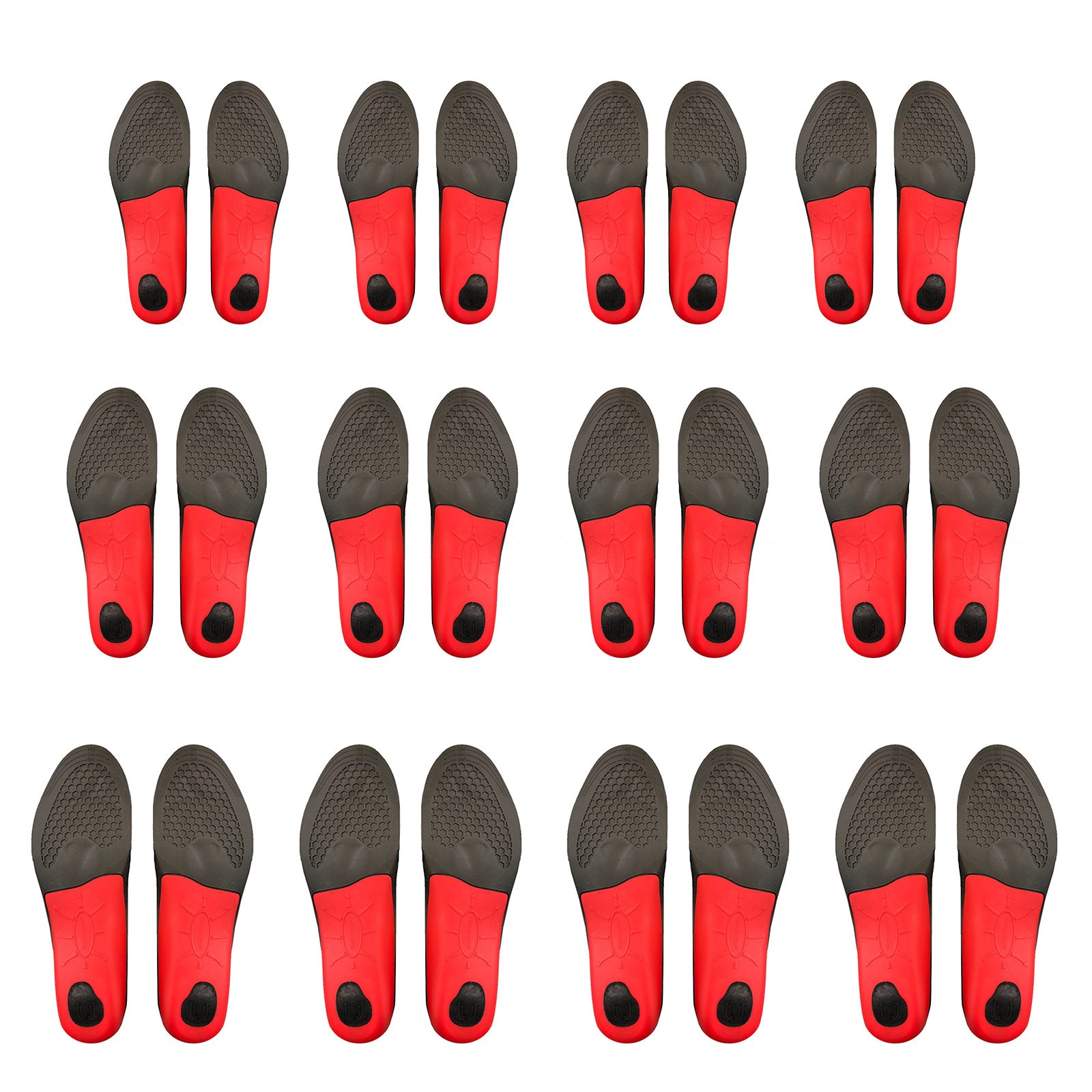 4X Set Full Whole Insoles Shoe Inserts 3-Size Combo Arch Support Foot Pads