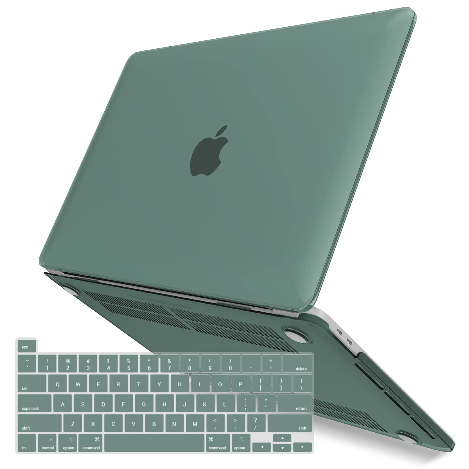 Suitable for Midnight Green MacBook Pro 13 Inch Case 2016-2023 M1 M2 A2338 A2289 A2251 A2159 Hard Shell Case Keyboard Cover