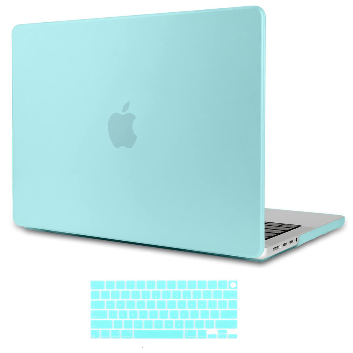 Suitable for MacBook Pro 16 inch Case 2023 2022 2021 M2 A2780 A2485 M1 Pro/Max Hard Shell Case Keyboard Cover Turquoise