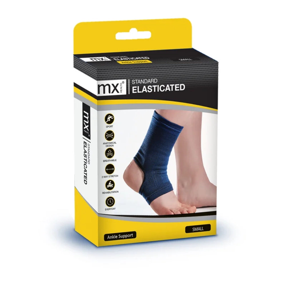 MX Health Standard Elasticated Ankle Support - Small