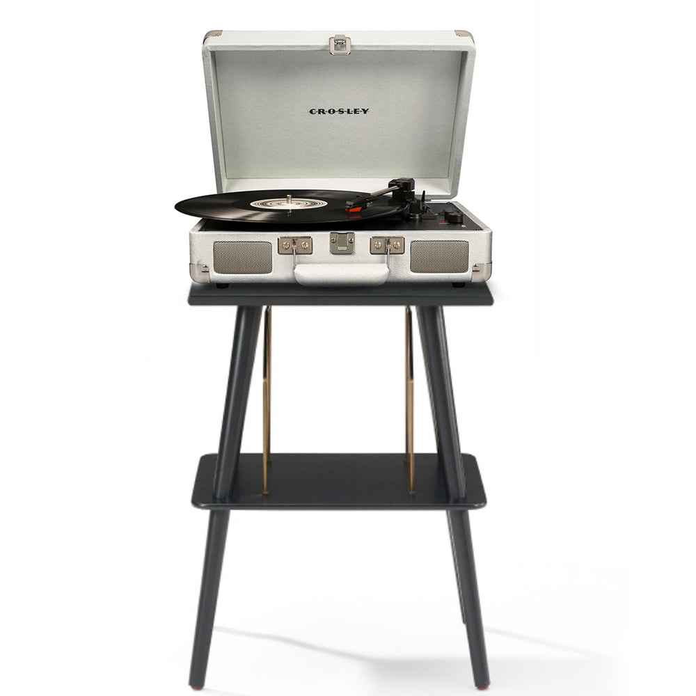 Crosley Bluetooth Turntable & Stand Bundle, 3-Speed, Built-in Speakers