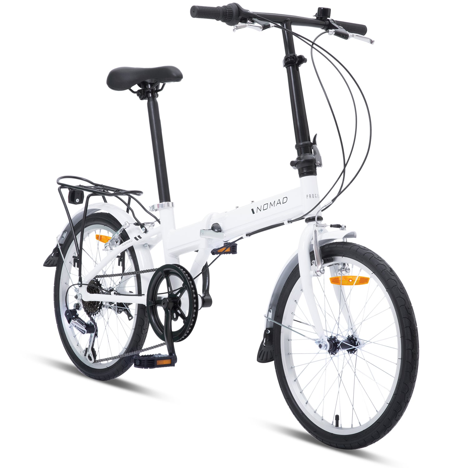 Nomad 20" Folding Bike Pearl White