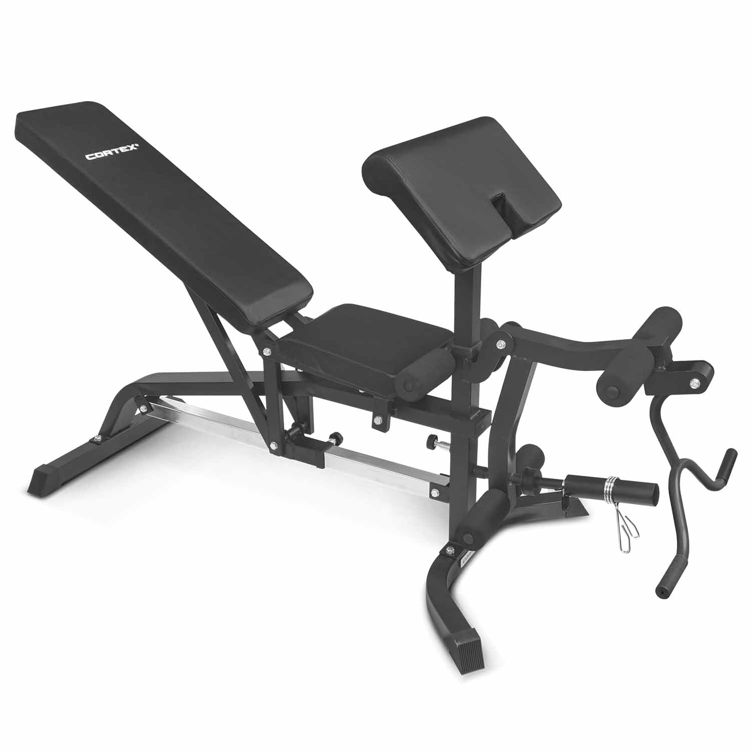 Fully Adjustable FID Bench with Preacher and Leg Curl - CORTEX