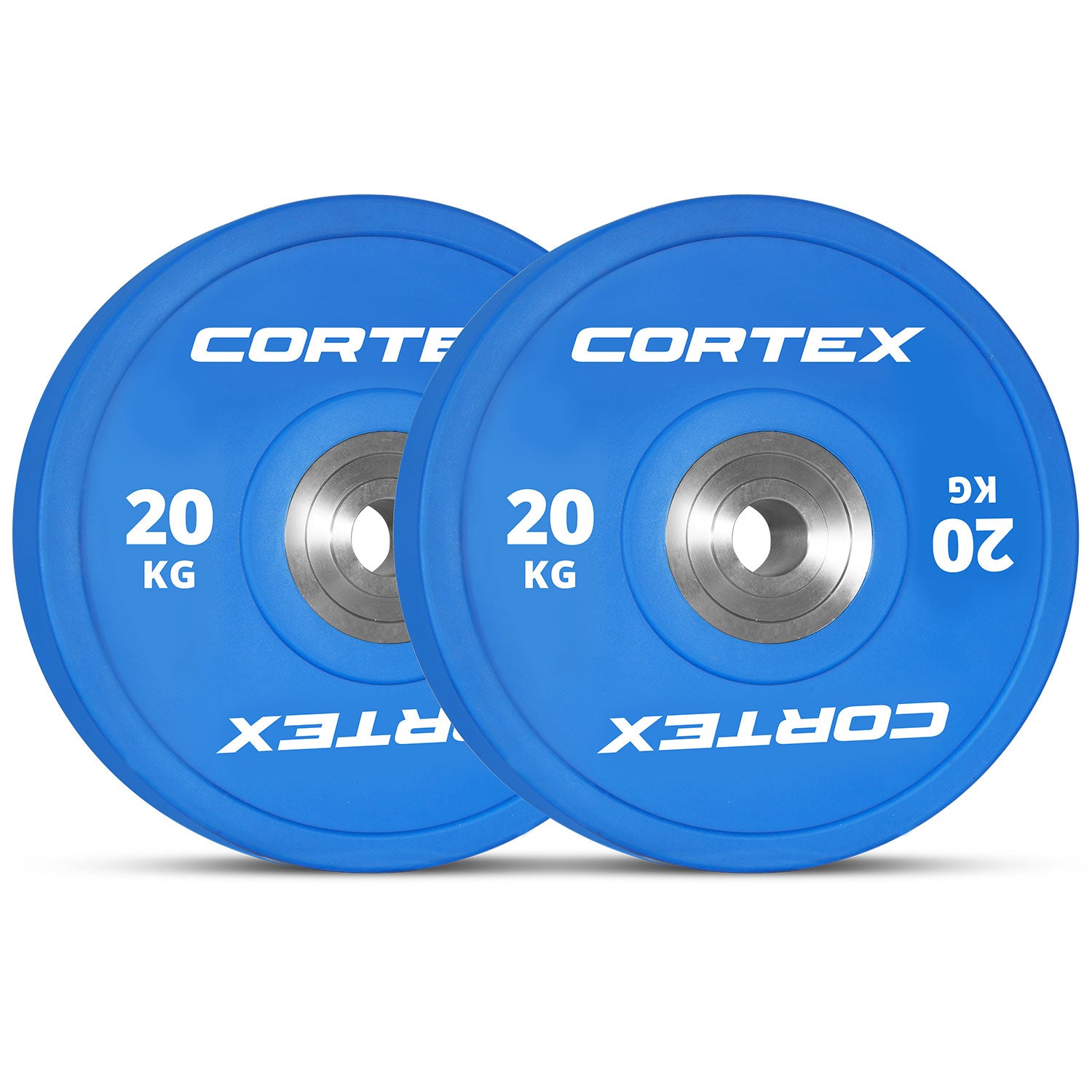 Cortex 20kg Competition Bumper Plates Pair Blue Olympic