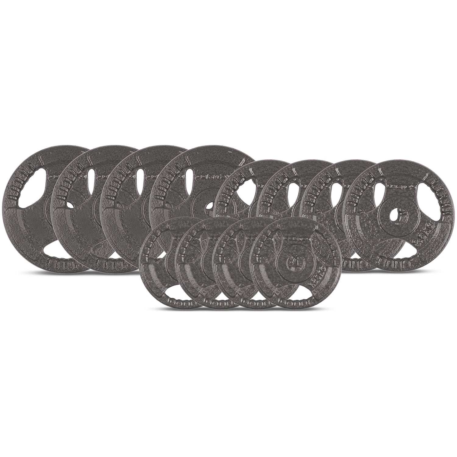 CORTEX 35kg Tri-Grip Weight Plate Set 25mm Cast Iron