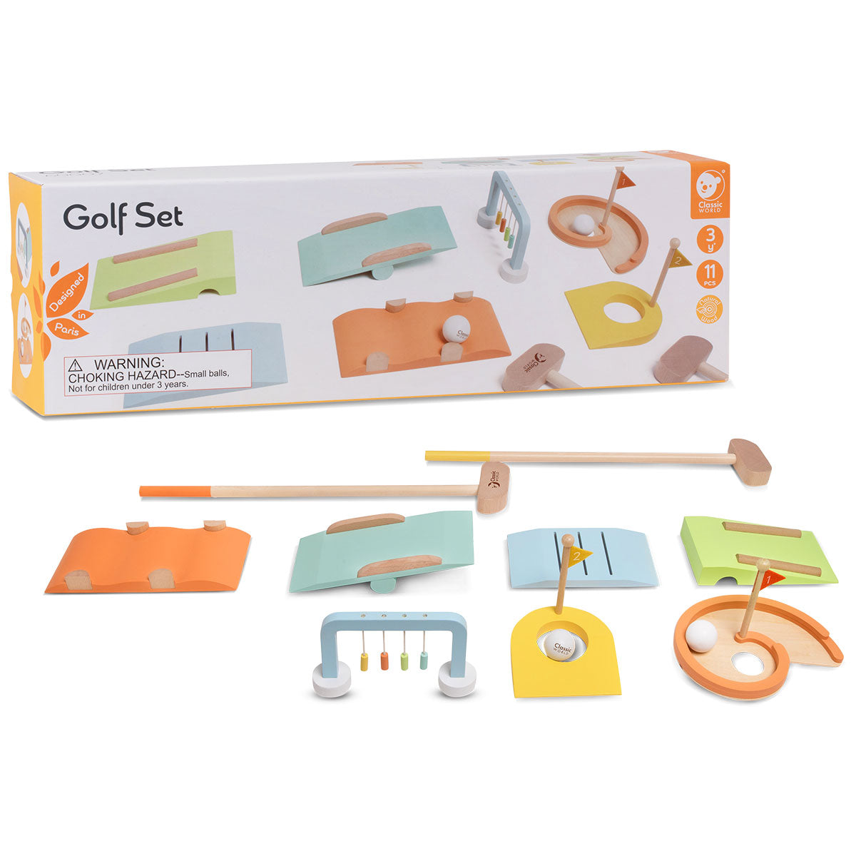 Classic World Kids Golf Set Wooden Sports Toy