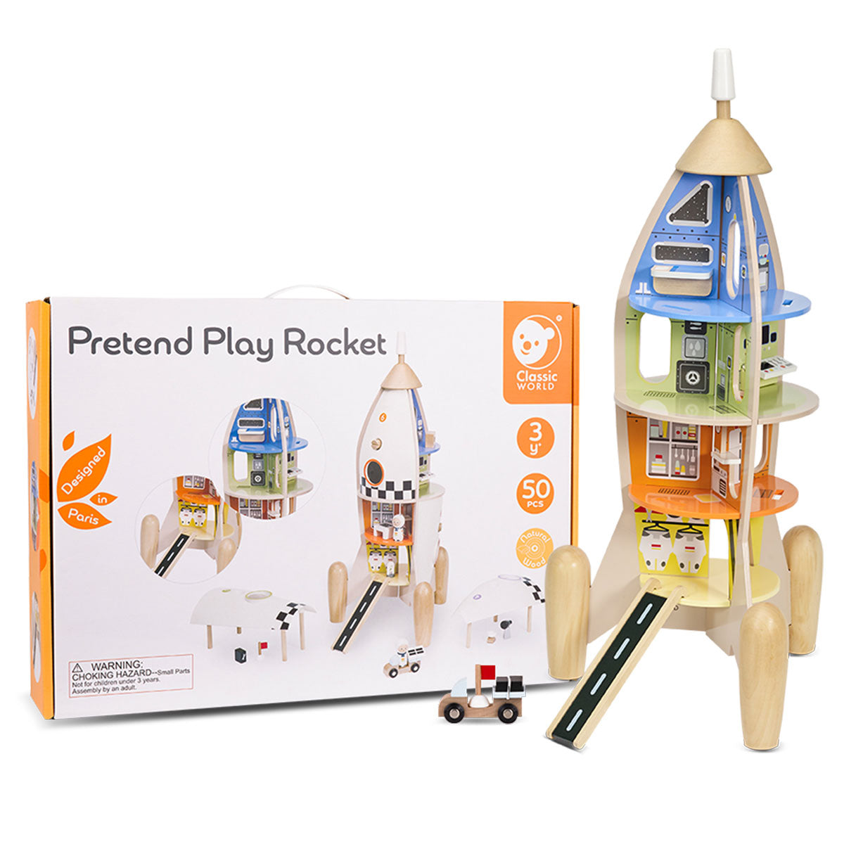 Classic World Kids Pretend Play Rocket Toy Set