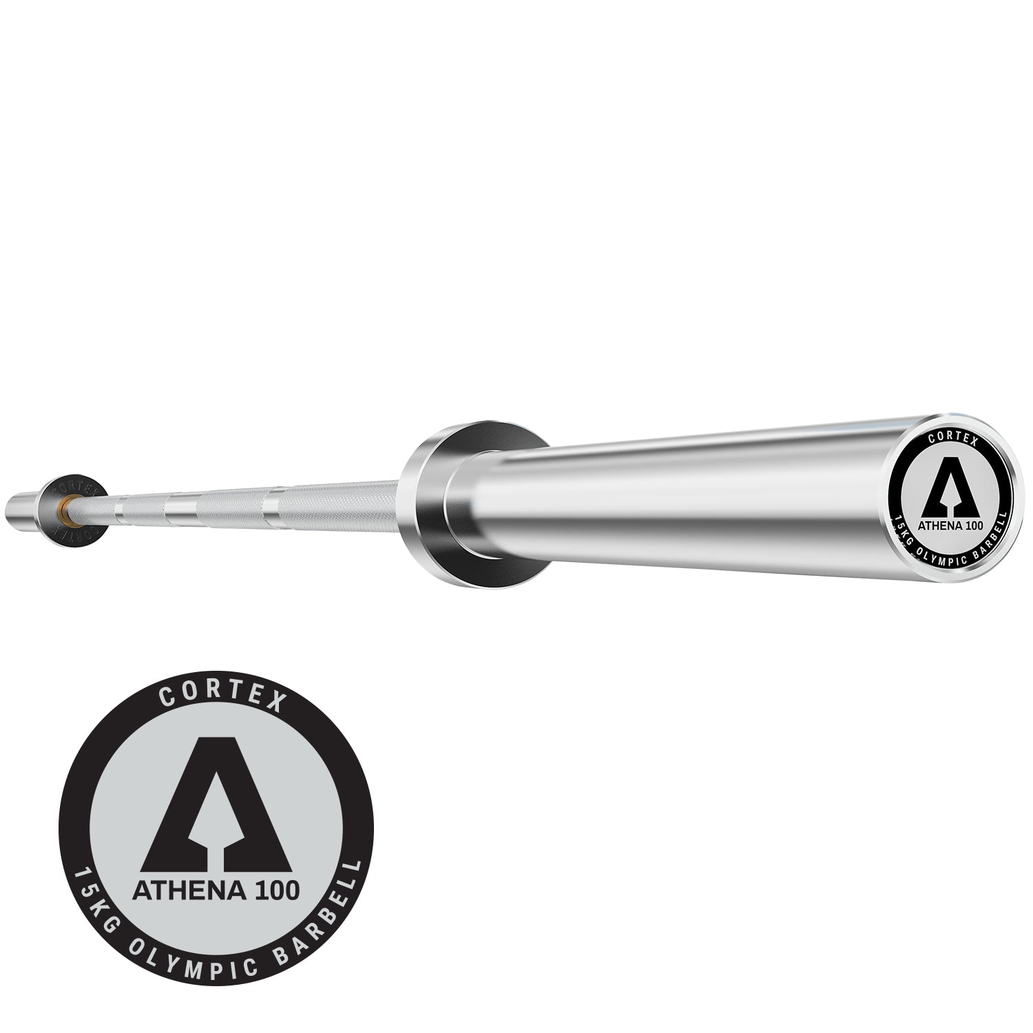ATHENA100 200cm 15kg Women's Olympic Barbell Chrome Finish