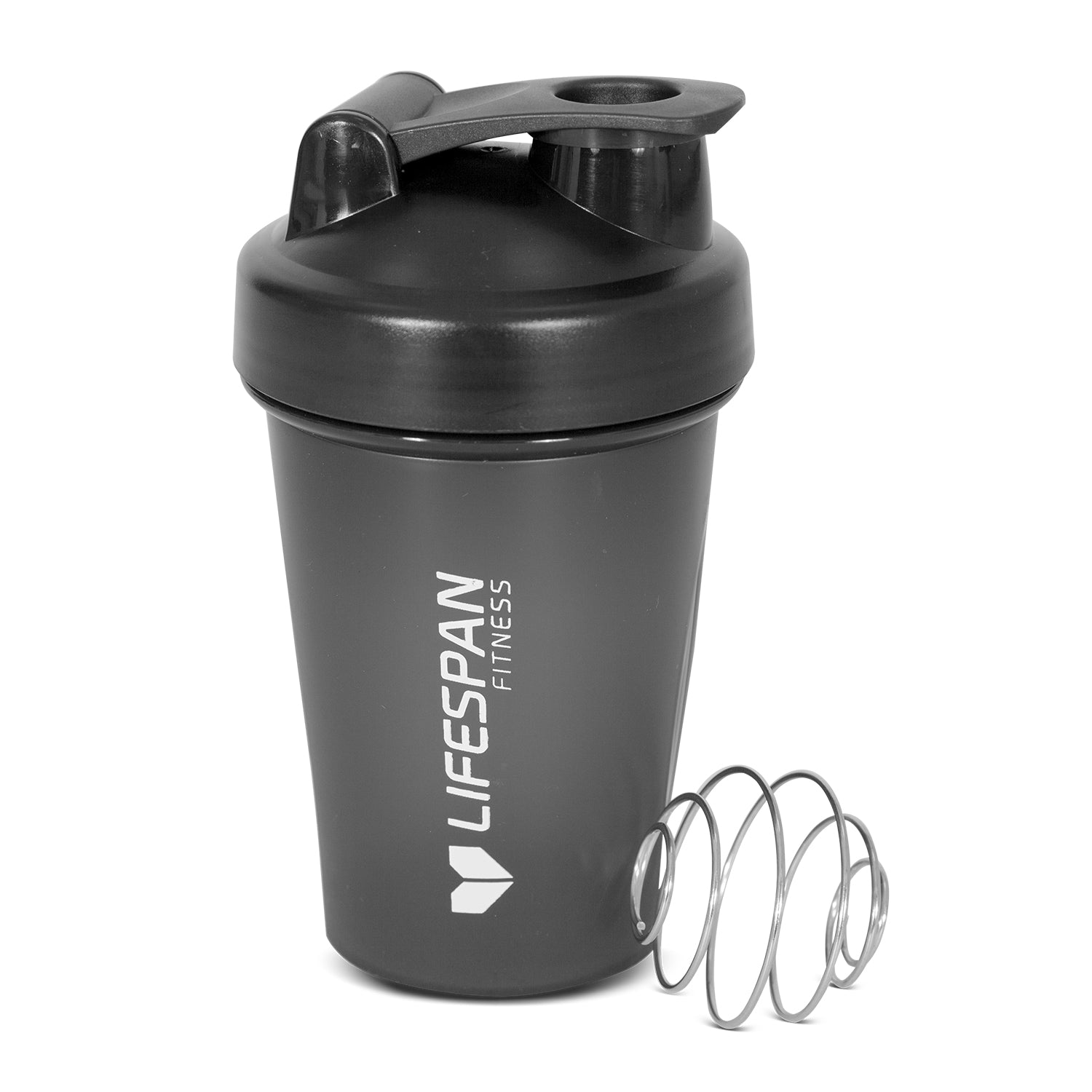 Lifespan Fitness 500ml Shaker Bottle Black BPA Free