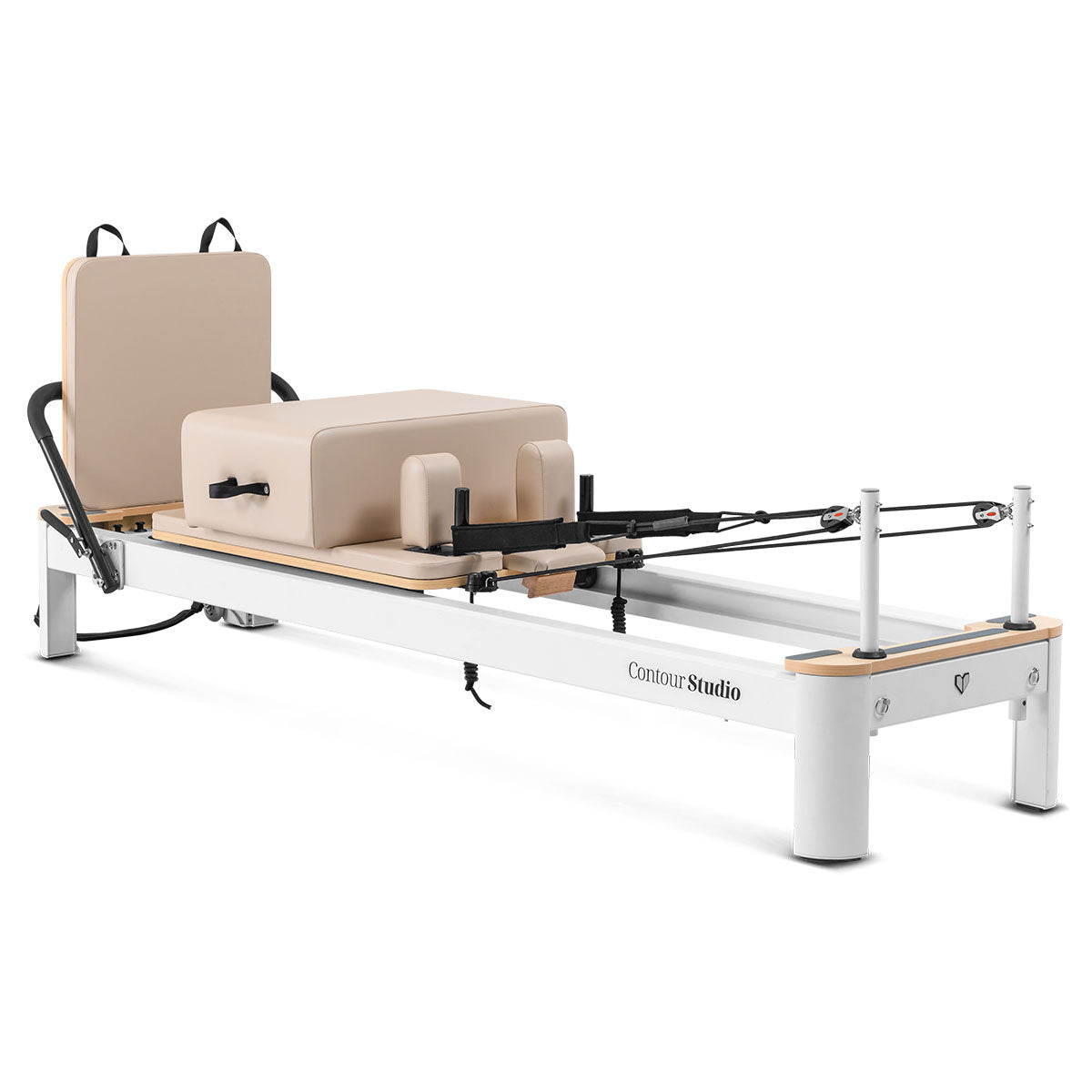 Contour Studio Commercial Pilates Reformer Bed Set Beige