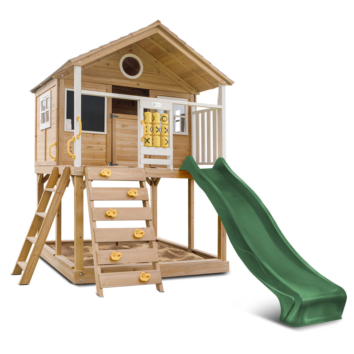 Lifespan Kids Warrigal Cubby House with 2.2m Slide Green