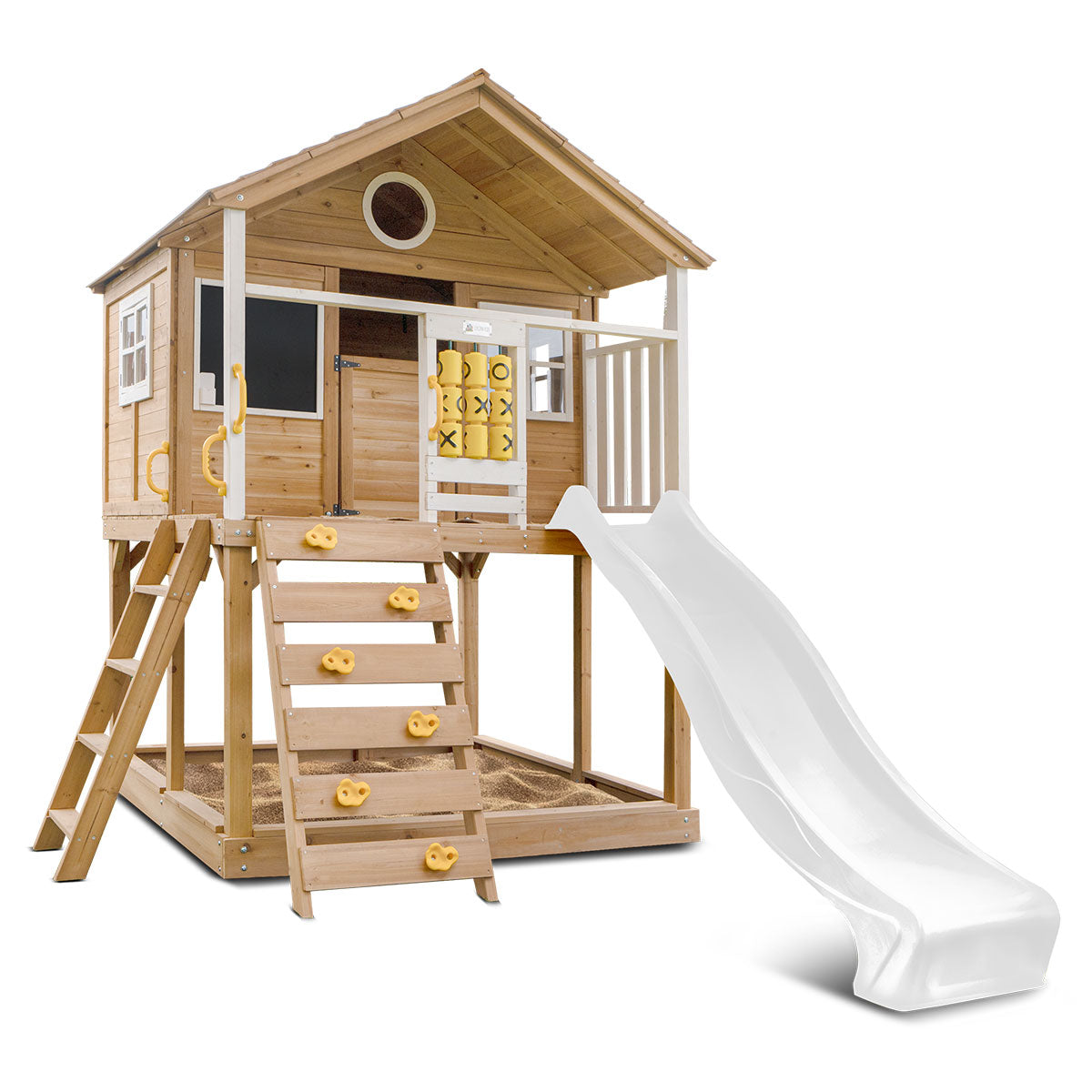 Lifespan Kids Warrigal Cubby House with 2.2m Slide White