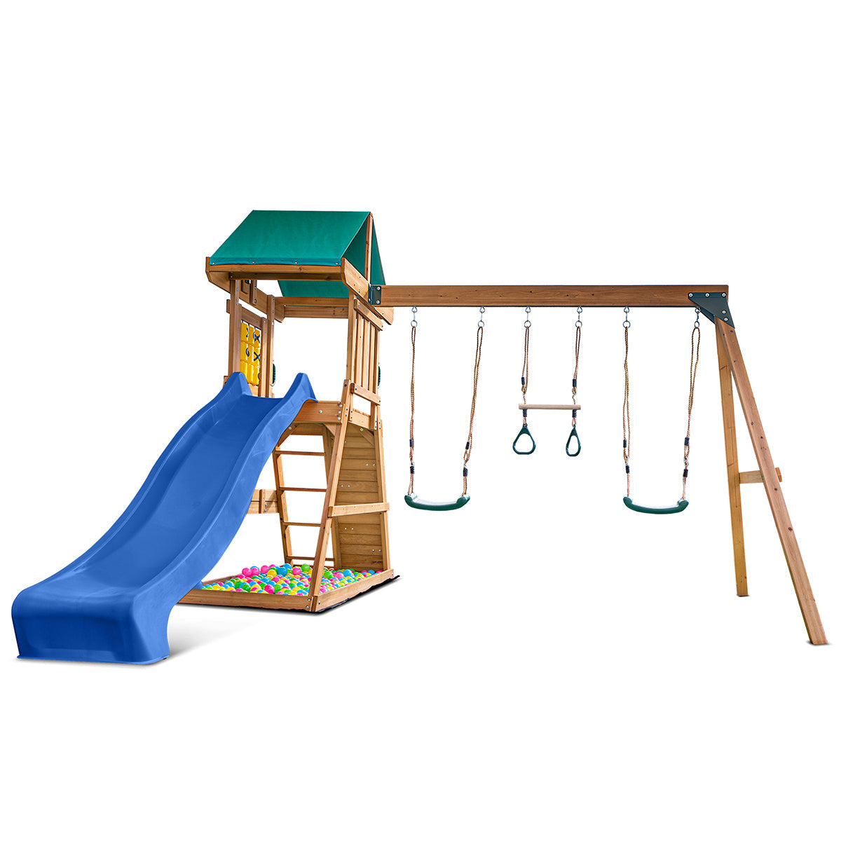 Lifespan Kids Birmingham Swing Set & Play Centre with 2.2m Slide Blue