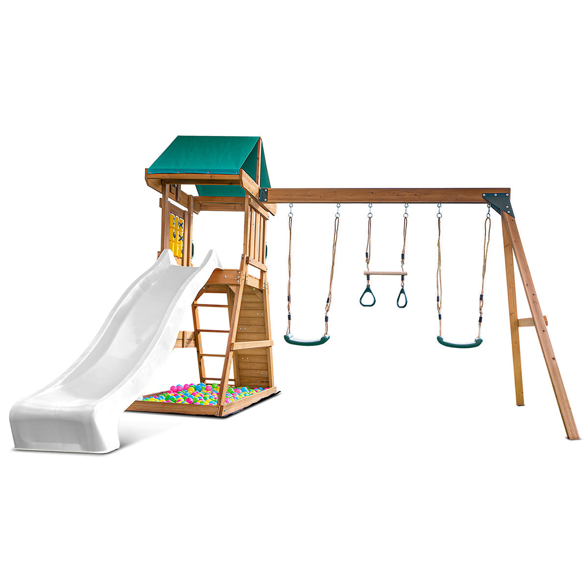 Lifespan Kids Birmingham Swing Set & Play Centre with 2.2m Slide White