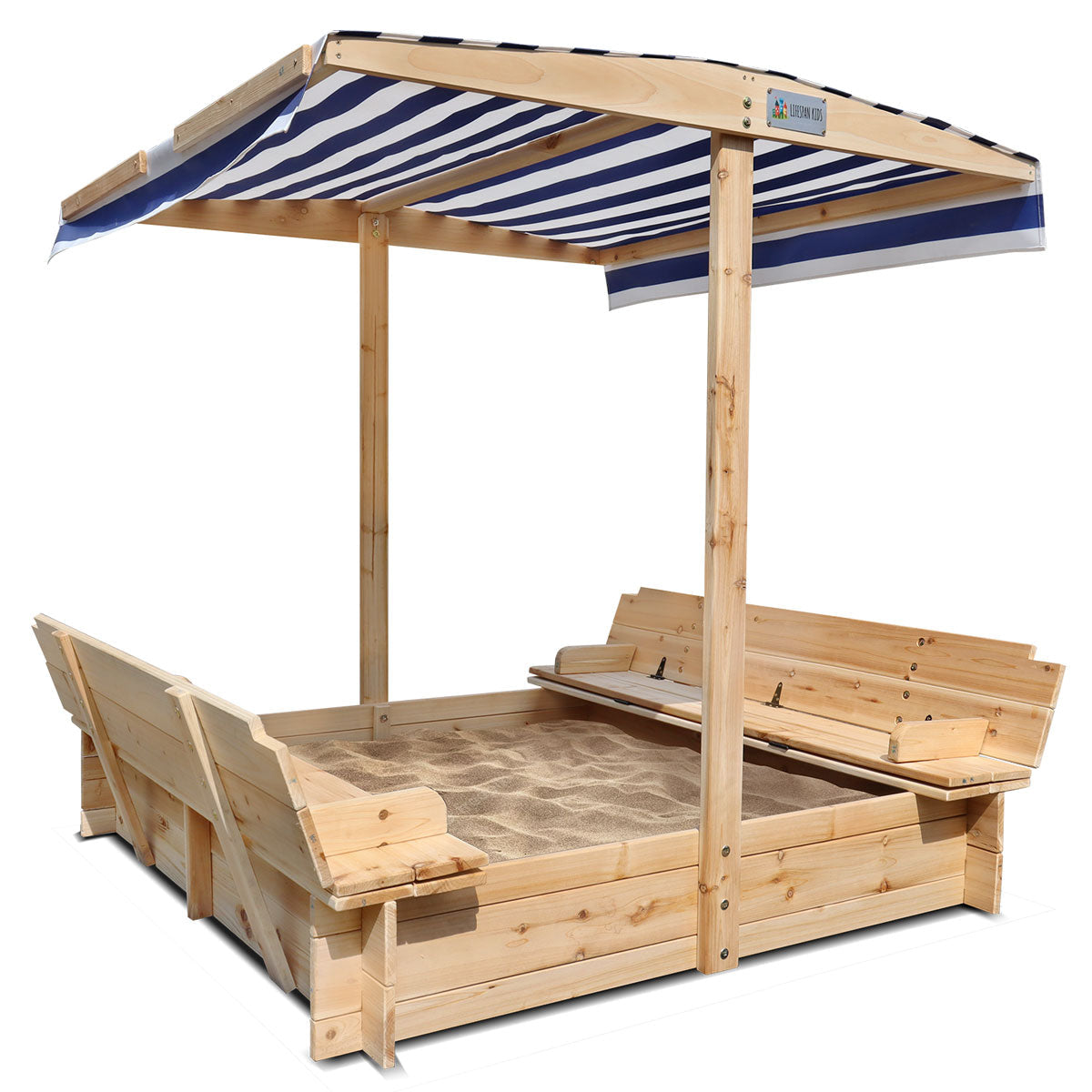 Skipper Medium Sandpit with UV Canopy and Foldable Seats