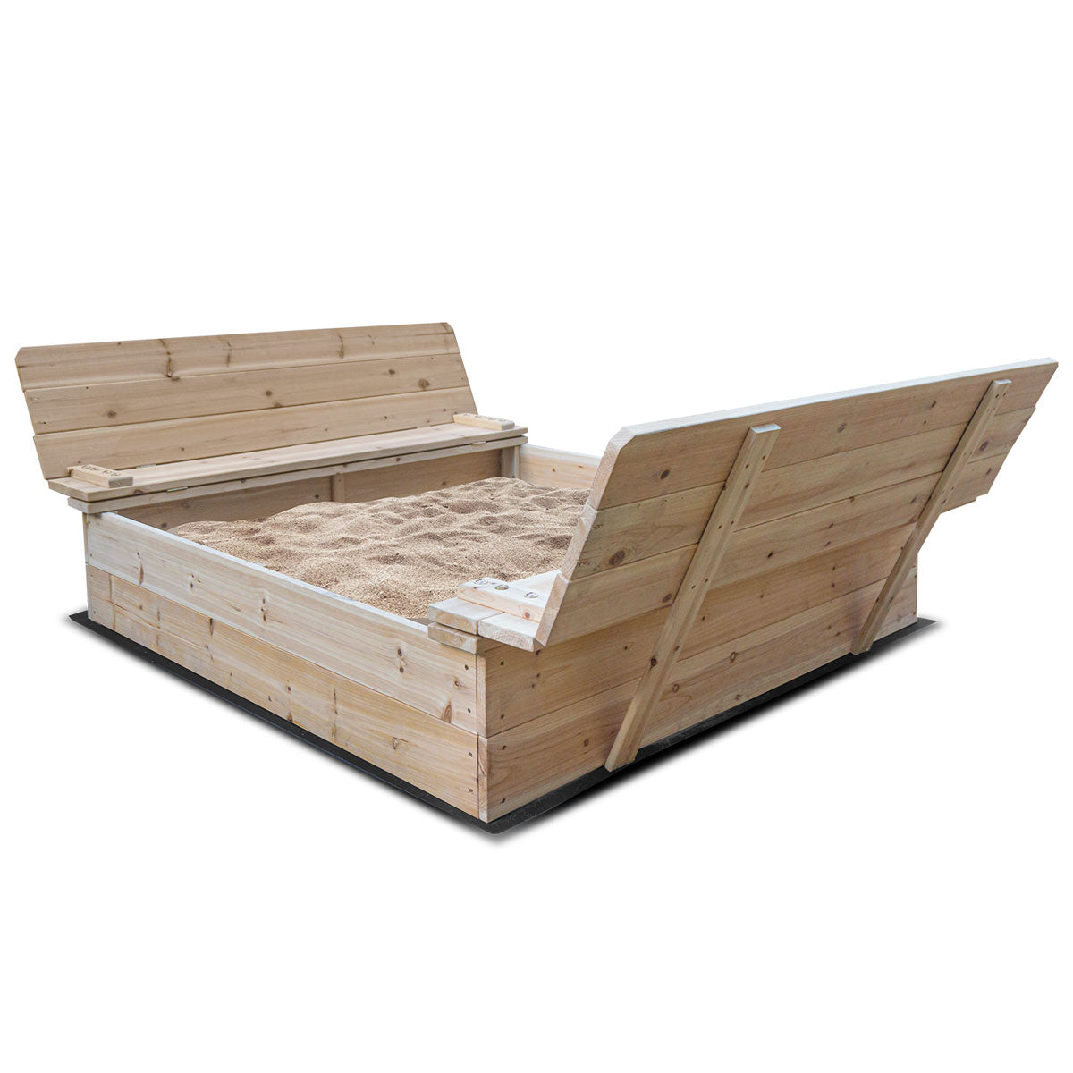 Strongbox XL Sandpit Foldable Seats Timber