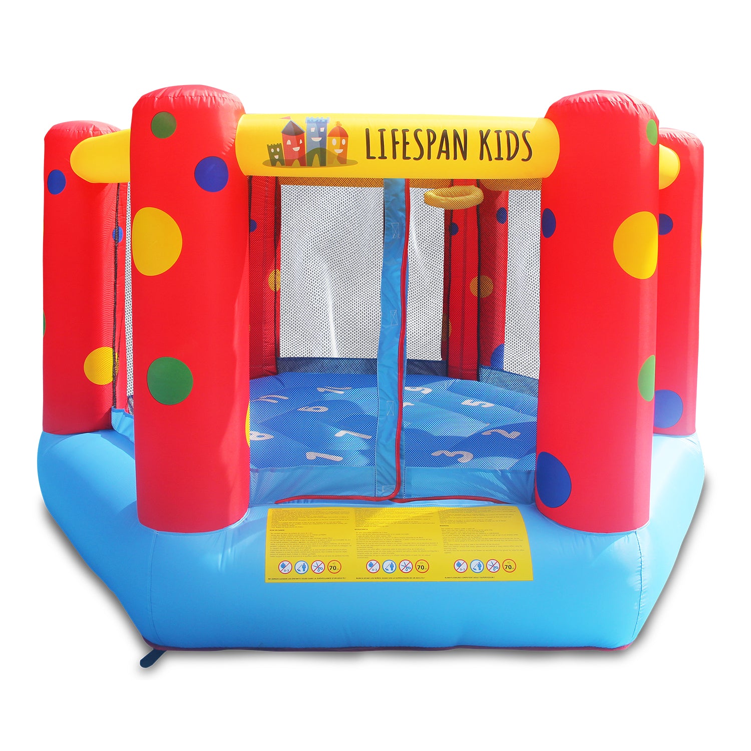AirZone 6 9ft Portable Trampoline Bouncer Kids Basketball Hoop