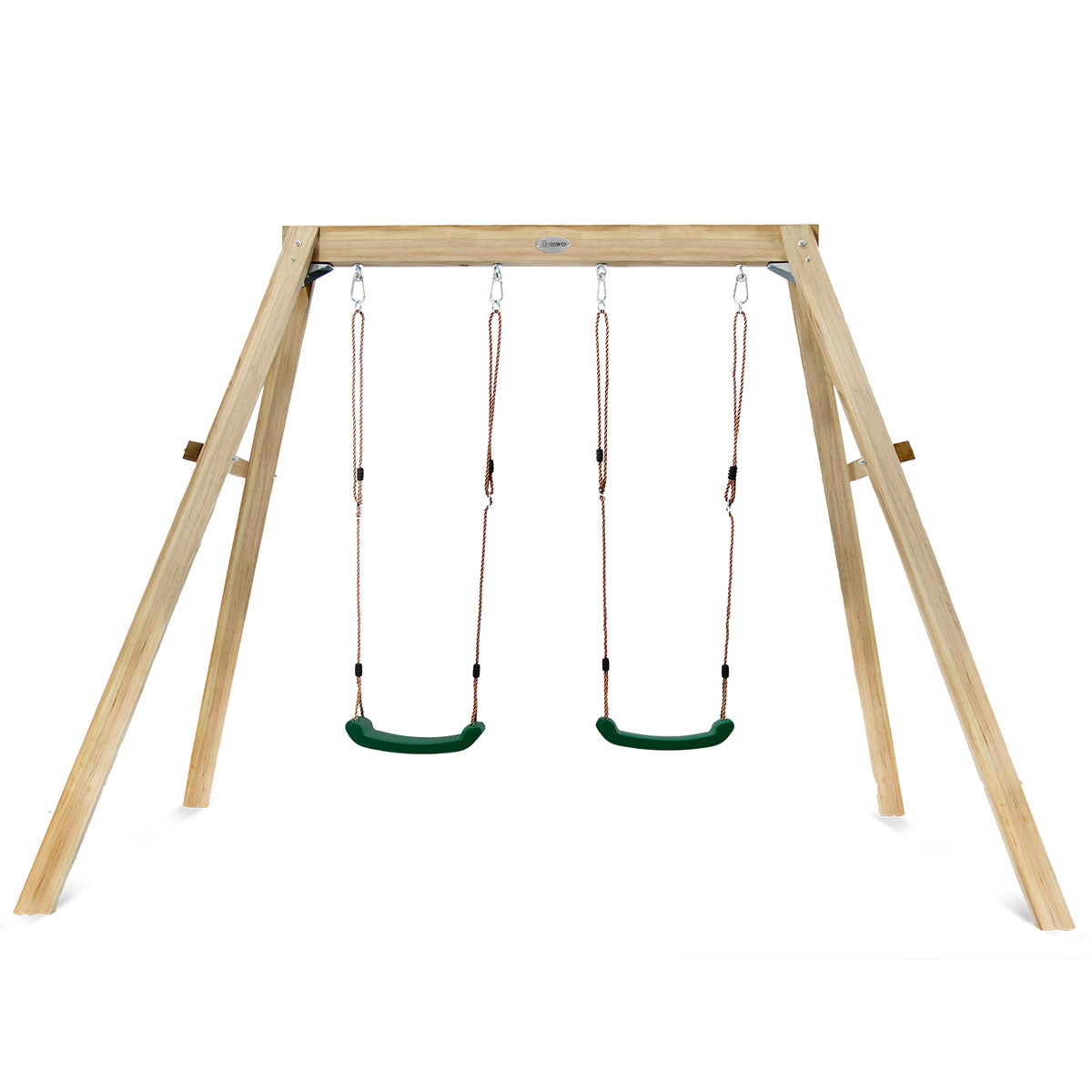 Holt 2 Double Swingset for Kids Natural Wood