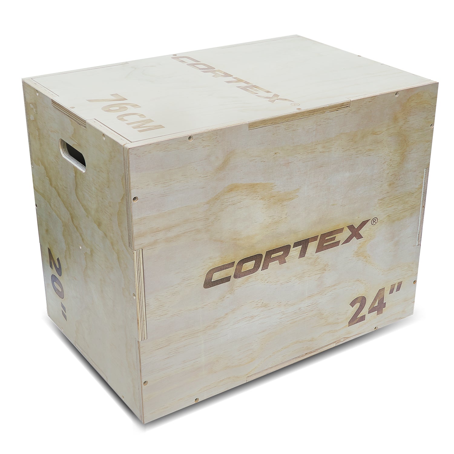 CORTEX Adjustable Wooden Plyo Box 3-in-1 Fitness Equipment