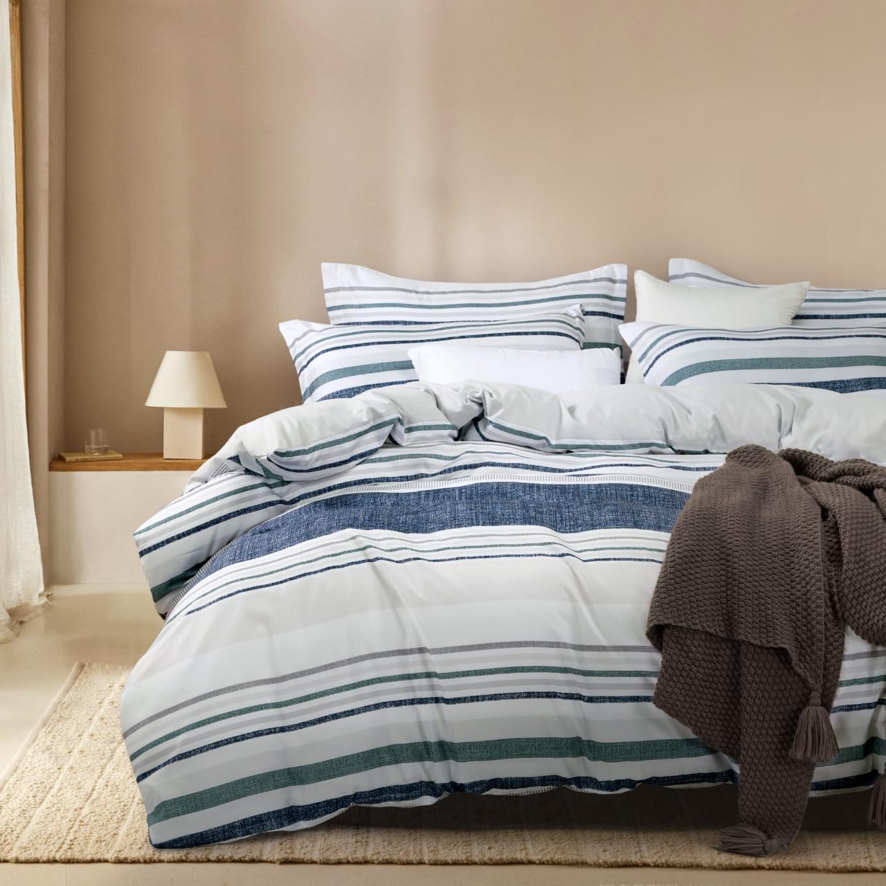 Print Microfibre Quilt Cover Set - Ultra Soft with Zipper Closure Otis, Double Size