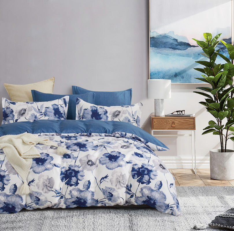 Microfiber Reversible Quilt Cover Set - Kylie - King Size