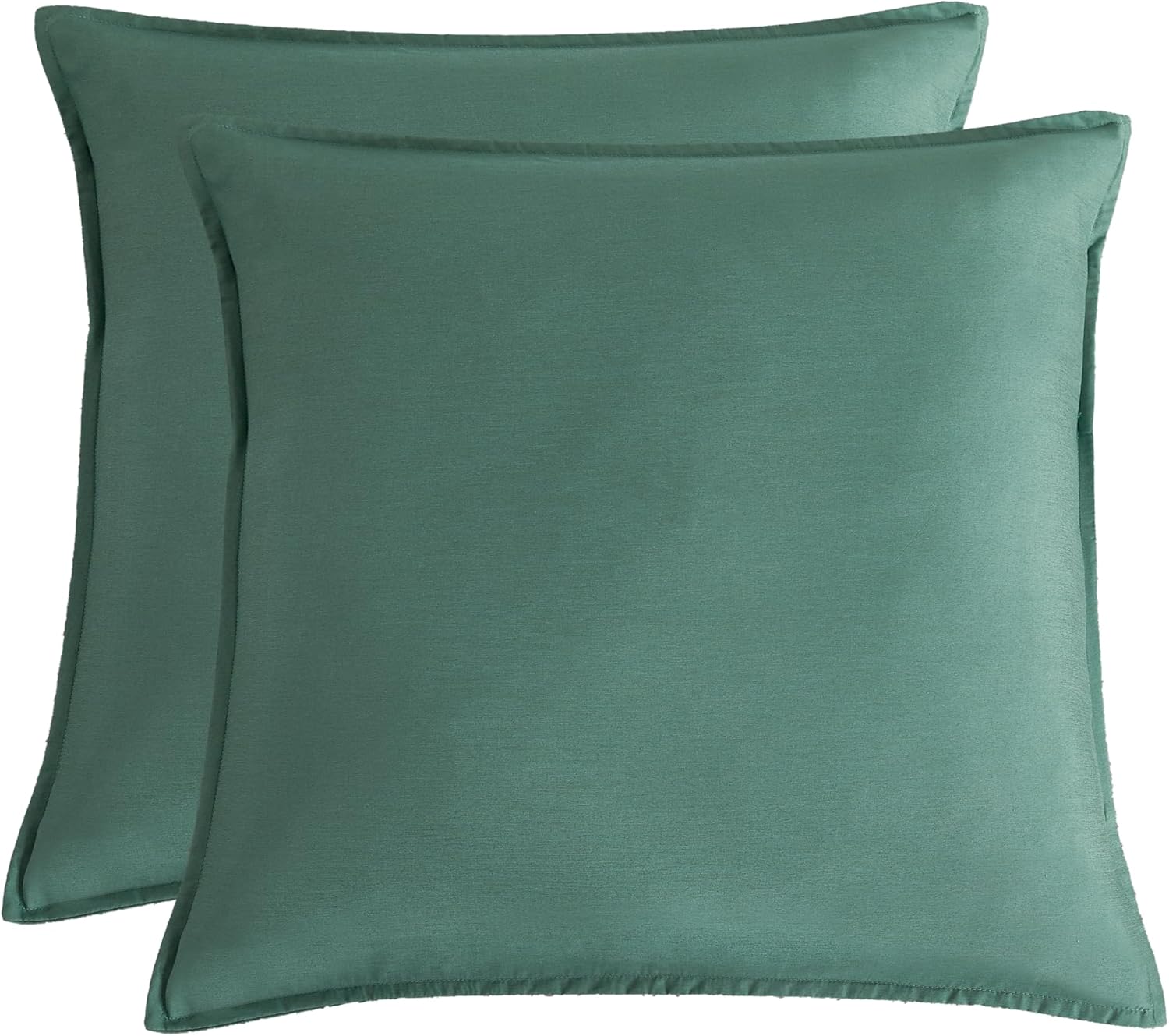 Bamboo Microfibre European Pillowcase x2 one pair - Green