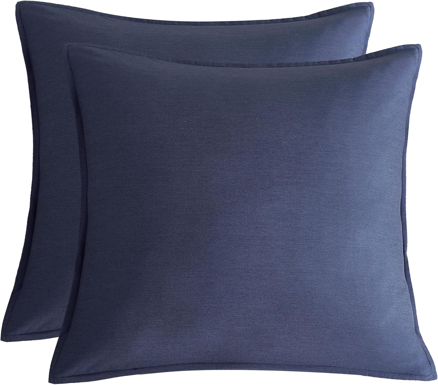 Bamboo Microfibre European Pillowcase x2 one pair - Navy