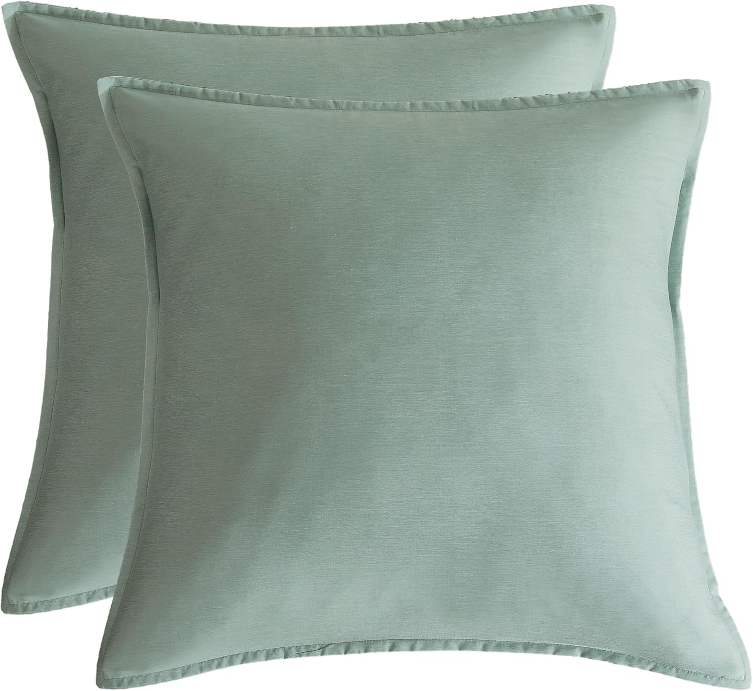 Bamboo Microfibre European Pillowcase x2 one pair - Sage Green