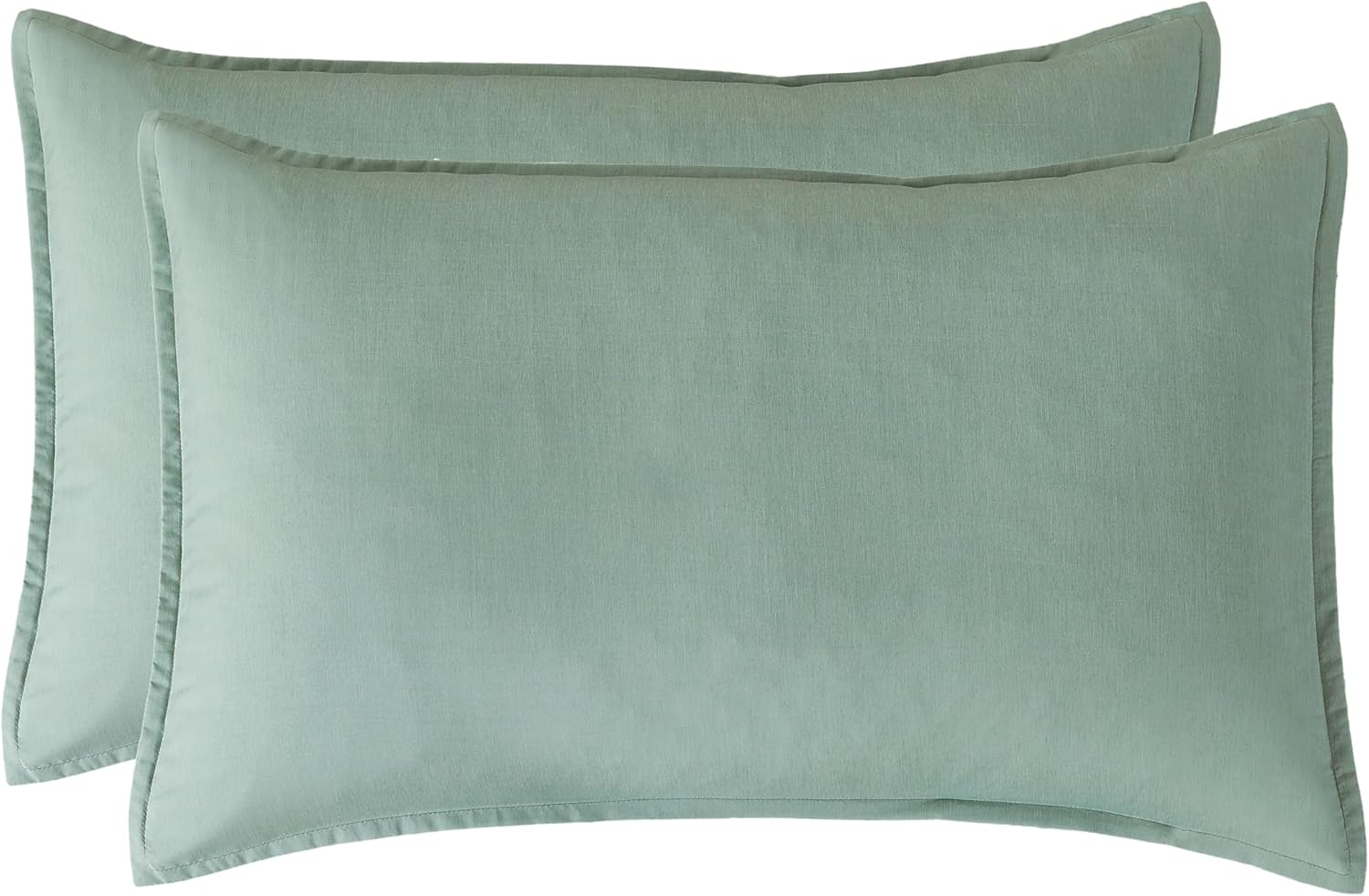 Bamboo Microfibre Standard Pillowcase x2 one pair - Sage Green