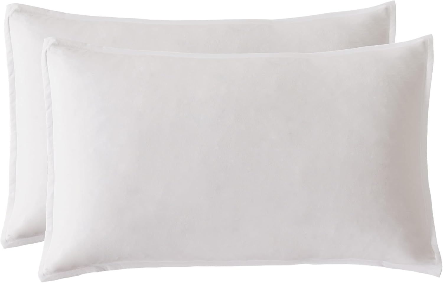 Bamboo Microfibre Standard Pillowcase x2 one pair - White