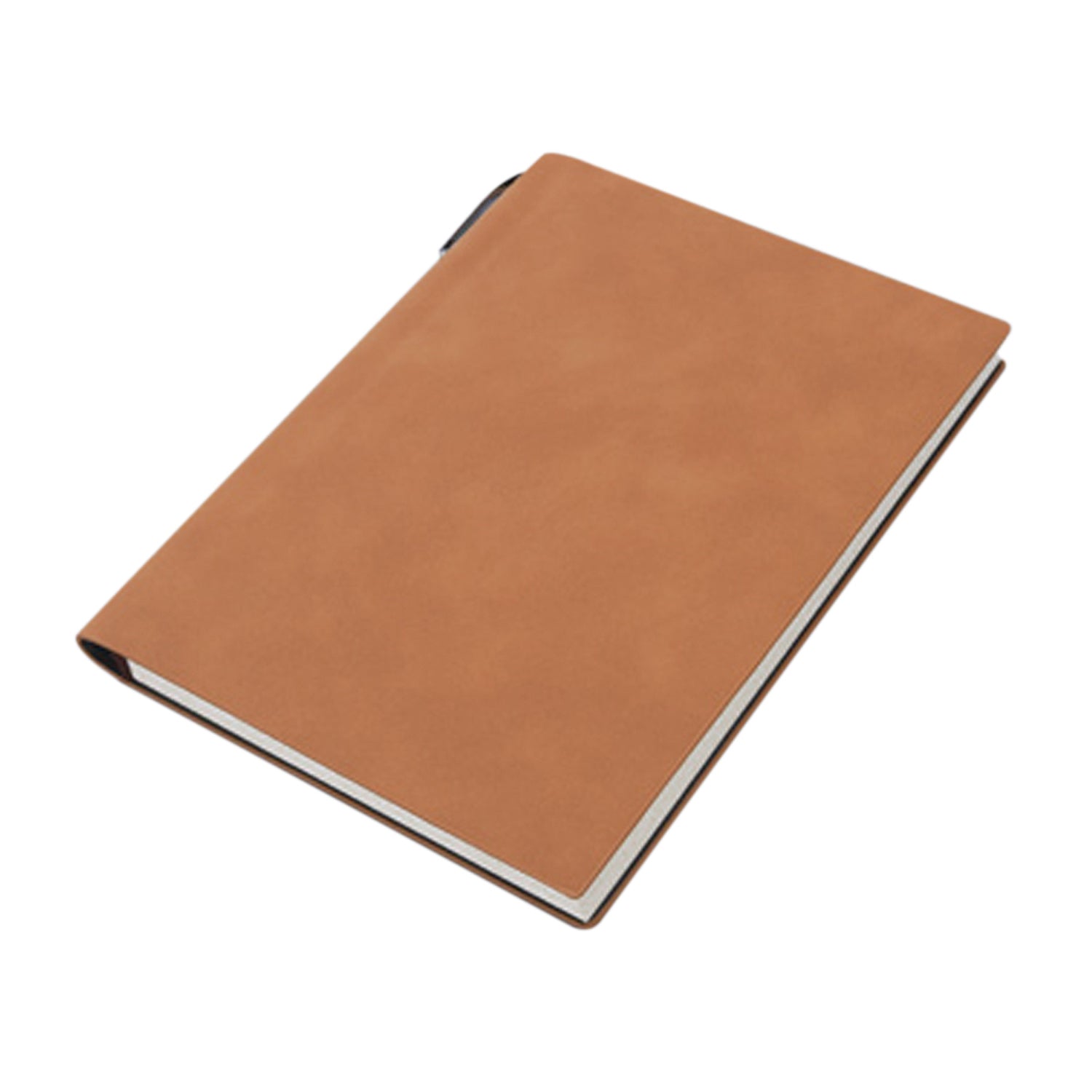 A5 200 Pages Fashion Glued PU Leather Cover Journal Travel Notebook Travellers Diary Brown