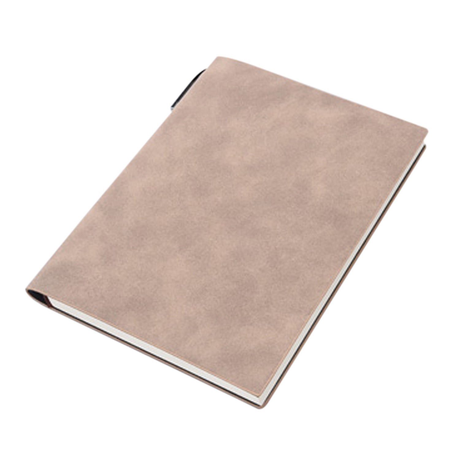 A5 200 Pages Fashion Glued PU Leather Cover Journal Travel Notebook Travellers Diary Khaki