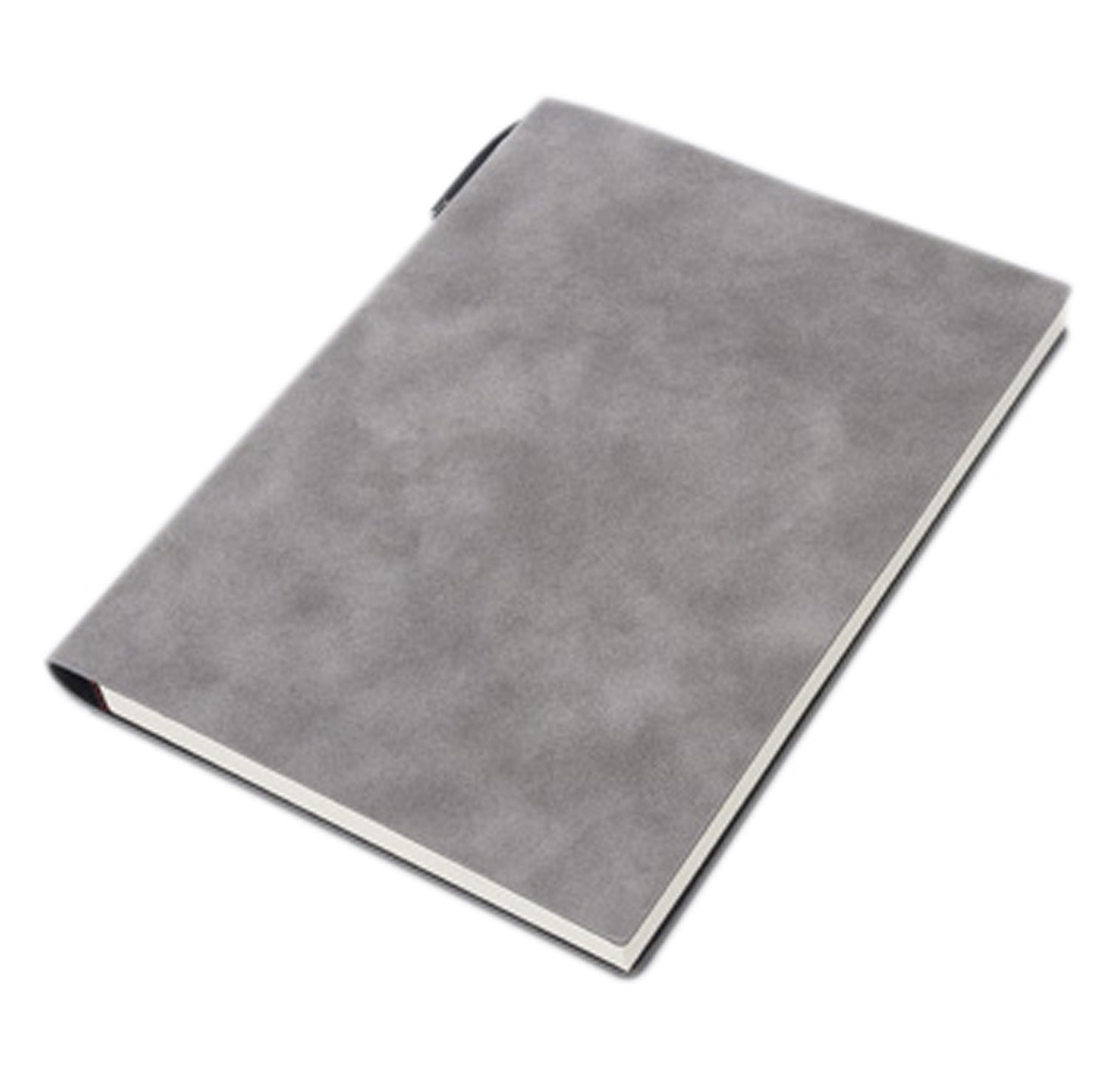 A5 200 Pages Fashion Glued PU Leather Cover Journal Travel Notebook Travellers Diary Grey