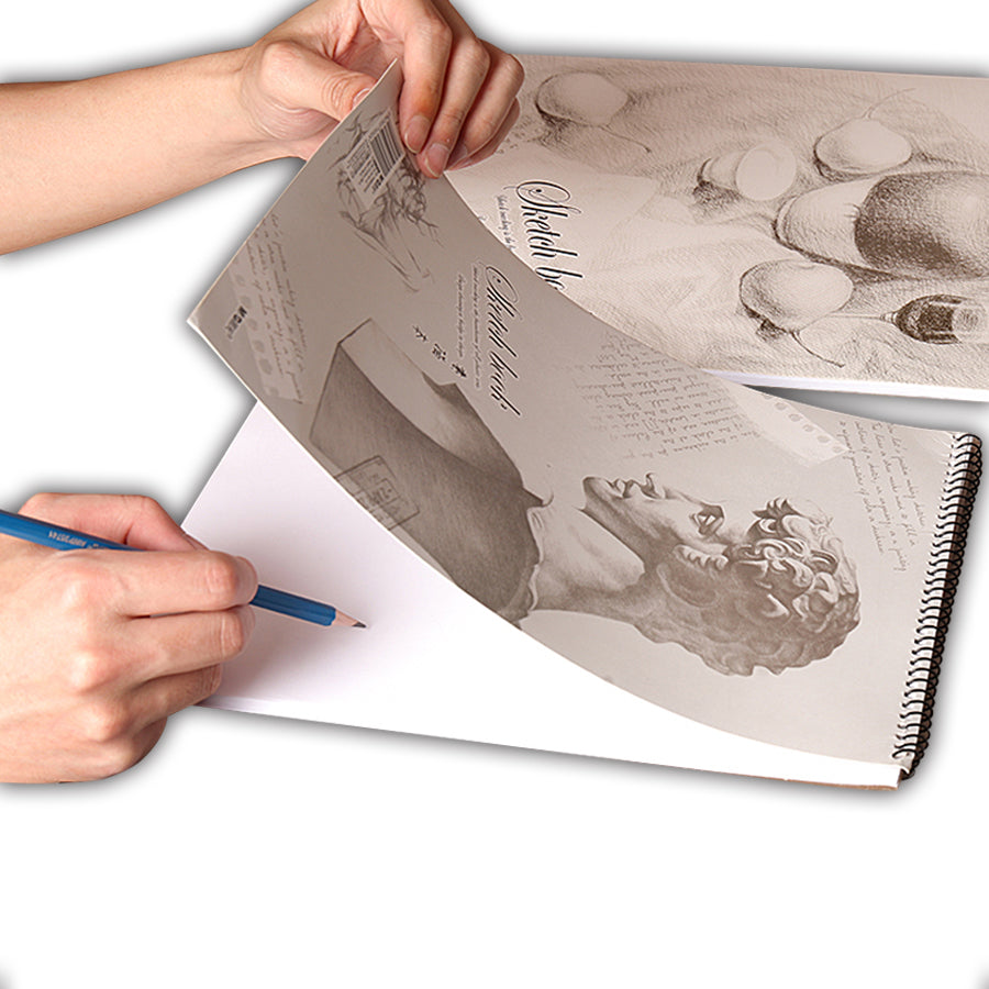 Sketch Pad 40 Sheets Artist Drawing Painting Art Paper with Thick Baseboard 28.7*20.8cm