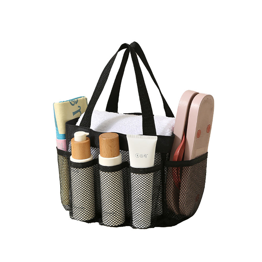 Large Capacity Mesh Multi-pocket Beach Bag Portable Travel Swimming Storage Medium