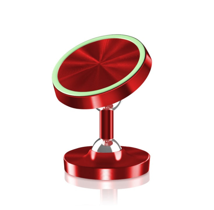Luminous Universal Magnetic Mobile Phone Holder Car Mount Red