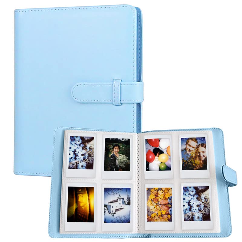LIFEBEA 256 Pockets Photo Album for Fujifilm Instax Mini 11 12 9 40 Evo Liplay 8 7+ Instant Camera, Photo Album for Polaroid Kodak HP Zink 2x3" Photo Blue