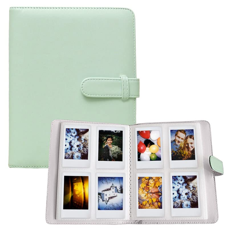 LIFEBEA 256 Pockets Photo Album for Fujifilm Instax Mini 11 12 9 40 Evo Liplay 8 7+ Instant Camera, Photo Album for Polaroid Kodak HP Zink 2x3" Photo Green