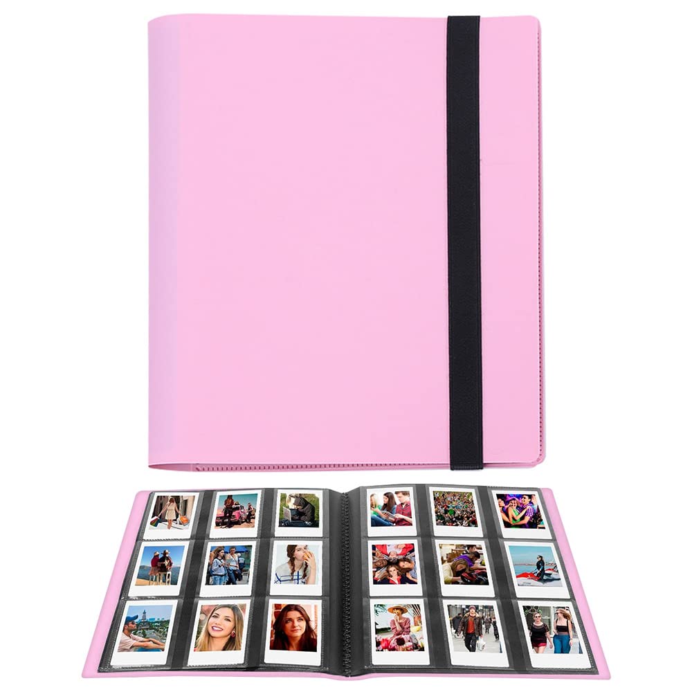 LIFEBEA 432 Pockets Photo Album for Fujifilm Instax Mini Camera, Polaroid Snap PIC-300 Z2300 Instant Camera, 2x3 Photo Album Book for Fujifilm Instax Mini 11 9 Evo 90 70 40 8 7 LiPlay Instant Camera Pink