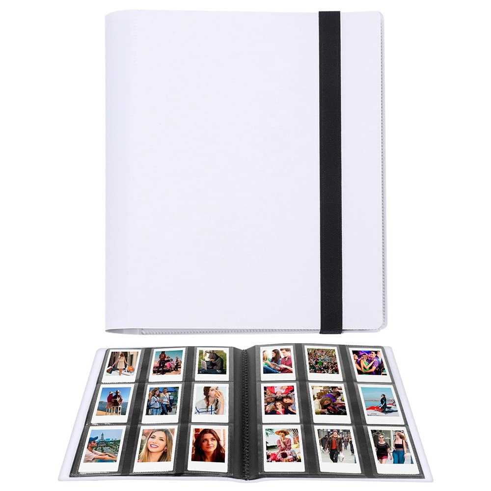 LIFEBEA 432 Pockets Photo Album for Fujifilm Instax Mini Camera, Polaroid Snap PIC-300 Z2300 Instant Camera, 2x3 Photo Album Book for Fujifilm Instax Mini 11 9 Evo 90 70 40 8 7 LiPlay Instant Camera White