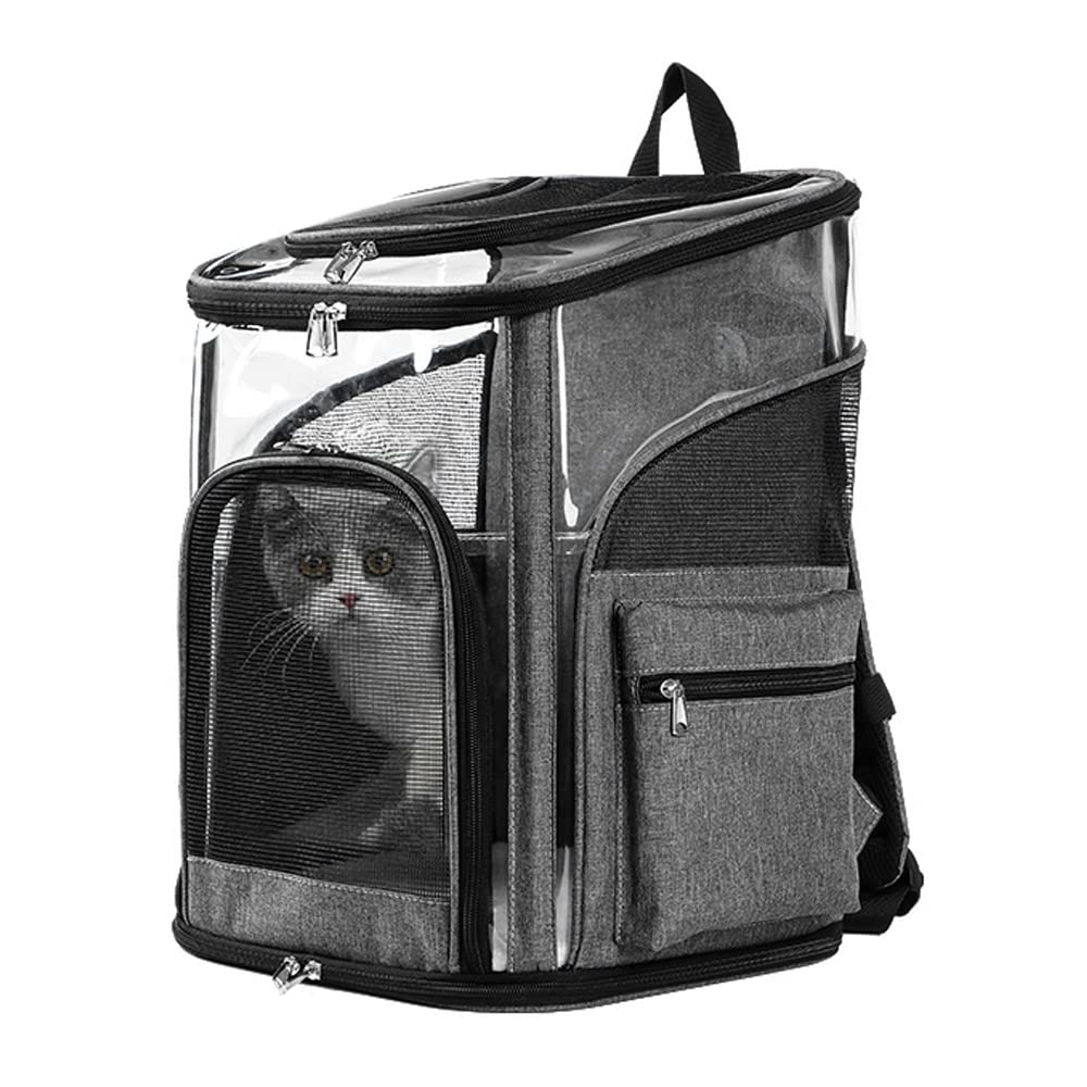 LIFEBEA Cat Pet Carrier Backpack - Dog Puppy Travel Space Carrier Bag - Intimate Design & Easy Access for Pets - Breathable & Soft Backpacks - Ideal Use for Outdoor Trip S