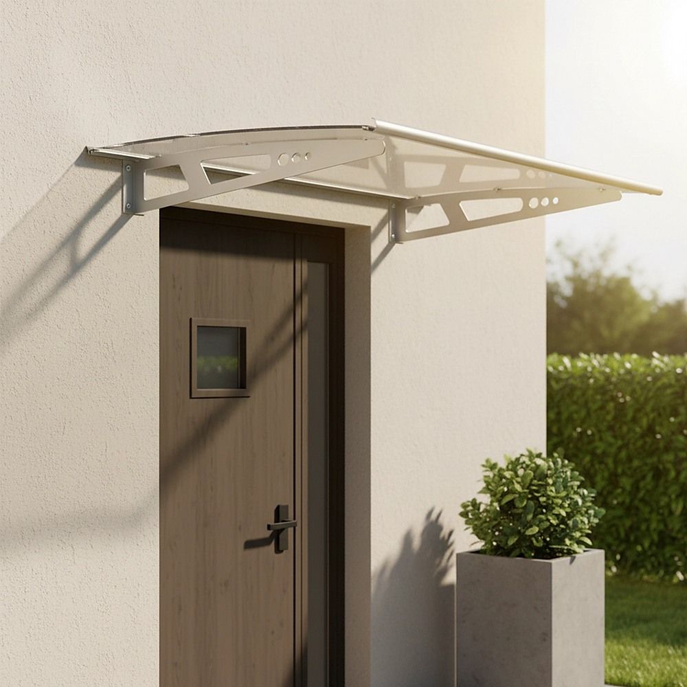 DIY Outdoor Awning Cover 1.4m x 1m – Polycarbonate Weather Shelter Canopy