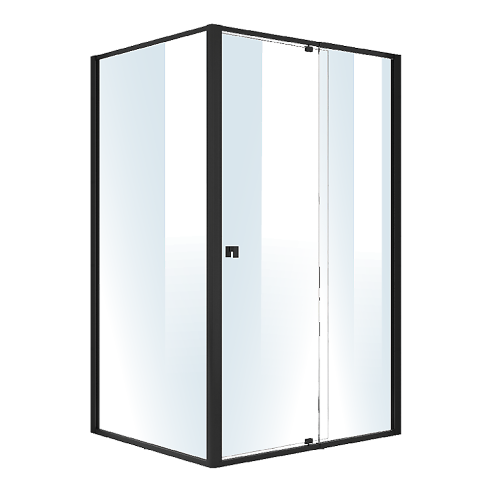 Semi Frameless Shower Screen 114 122 x 195cm & 98 101 x195cm Side AS/NZS Glass
