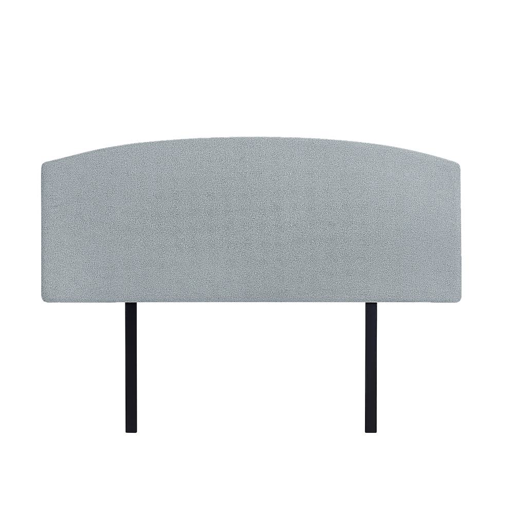 Customisable Linen Double Bed Headboard, Stone Grey