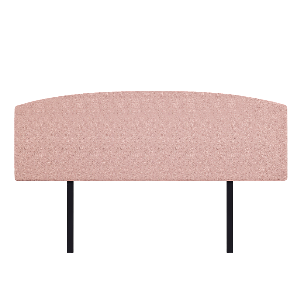 Customisable Linen Fabric King Bed Headboard, Pale Pink