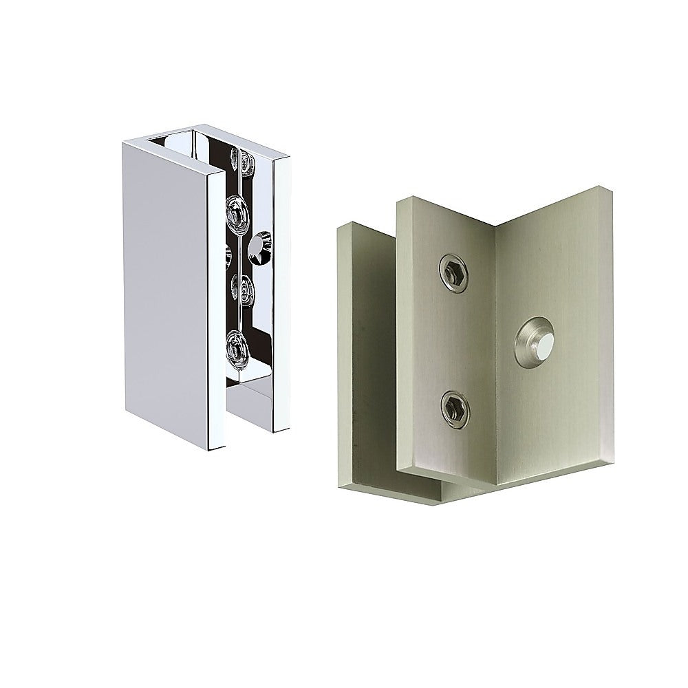 Glass-to-wall/floor Shower Screen F-Brackets in Gold