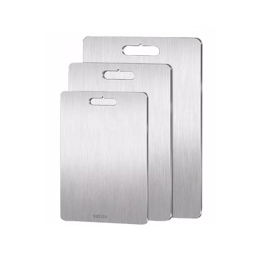 3 x 304SS Cutting Chopping Board Stainless Steel