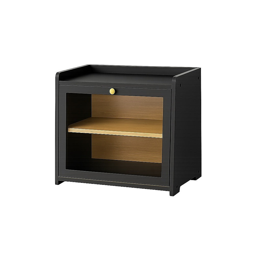 Black Bread Box – Large Kitchen Countertop Bread Storage
