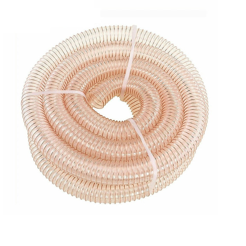 2m PU Flexible Ducting Hose – Clear Ventilation Tube for Dust, Fume & Woodworking Extraction